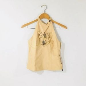 Carolina Herrera Leather Top